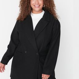 Trendyol Plus Size Double-Breasted Overcoat-10