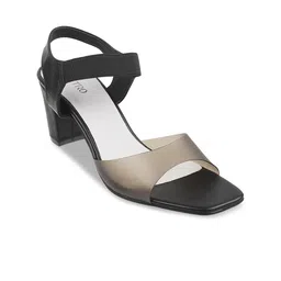 Metro Black Block Sandals-4