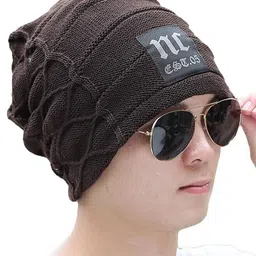 Alexvyan Self Design Acrylic Beanie-31