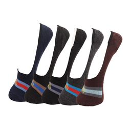 Dollar Socks Men Pack Of 5 Assorted Cotton Shoe Liners-13