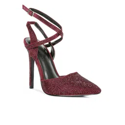 RAG & CO Embellished Party Stiletto Pumps-14