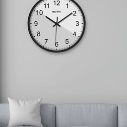 OLIVE TREE Black & Grey Printed Round Shaped Contemporary Analogue Wall Clock-13