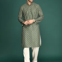 Sangria Bandhani Printed Cotton Straight Kurta-image-92