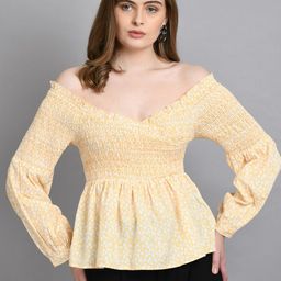 PRETTY LOVING THING Print Off-Shoulder Peplum Top-picture-30
