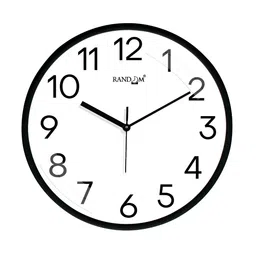 RANDOM White & Black Analogue Contemporary Wall Clock-picture-38