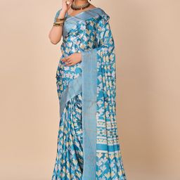 NIRMAL CREATION Floral Printed Saree-57
