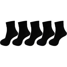 RC. ROYAL CLASS Men Pack of 5 Solid Black Above Ankle Length Socks-58