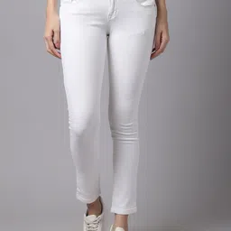 Crozo By Cantabil Women White Jeans-picture-11