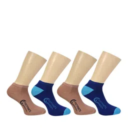 FOOTPRINT 4 Pairs Unisex Organic Cotton Ankle Casual Bamboo Socks-image-76