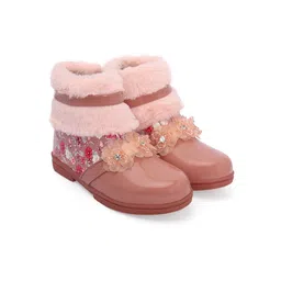 BAESD Girls Printed Embellished Winter Boots-image-45