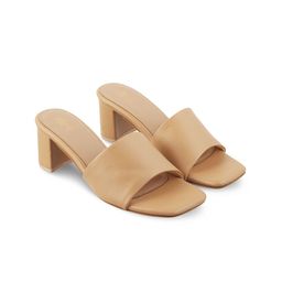 Tresmode Open Toe Block Heels-35