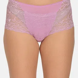 mod & shy Women Mauve Self Design Lace Hipster Briefs-picture-14