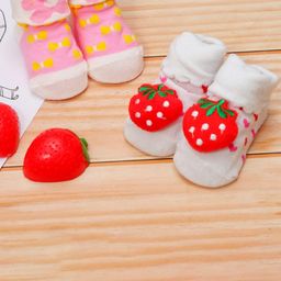 Yellow Bee Infants Girls Pack of 2 Patterned Cotton Anti Skid Socks-image-39