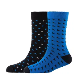 Cotstyle Men Pack Of 2 Patterned Cotton Knee Length Socks-picture-10