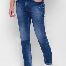 Being Human Men Blue Regular Fit Heavy Fade Jeans-image-77