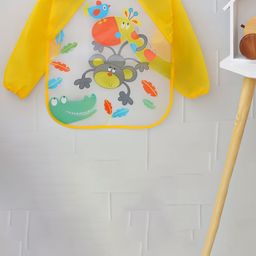 Yellow Bee Boys Monkey Printed Adjustable Closure Water Proof Soft Bibs-picture-42