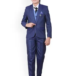 BAESD Boys Single-Breasted 5-Piece Party Suit-picture-9