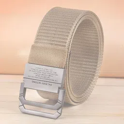 WINSOME DEAL Men Textured Canvas Belt With D-Ring Closure-picture-16