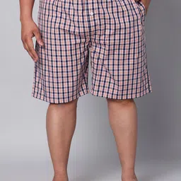 URBAN SCOTTISH Plus Size Checked Pure Cotton Boxer USBX126-image-65