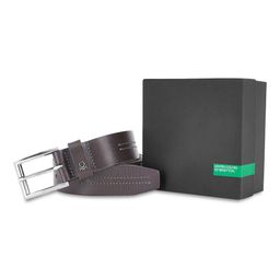 United Colors of Benetton Men Textured Leather Belt-image-48