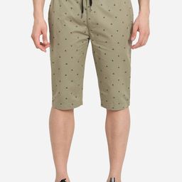 JADE BLUE Men Green Printed Slim Fit Sports Shorts-image-26