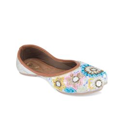 DESI COLOUR Women Round Toe Ethnic - Embellished Mojaris-image-79
