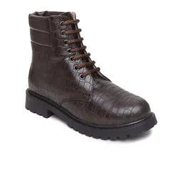 VALIOSAA Women Textured Lace-Ups Block Heeled Winter Boots-54