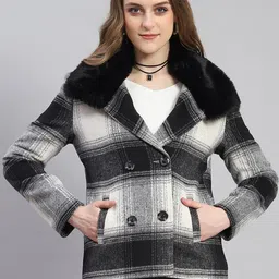 Monte Carlo Checked Double-breasted Overcoat-image-47