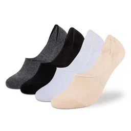 Supersox Men Pack Of 4 Anti-Slip Pure Cotton Shoe Liners-22
