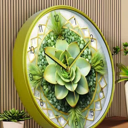RANDOM Green & White Printed Contemporary Wall Clock-picture-18