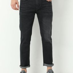 Old Grey Men Black Slim Fit Stretchable Jeans-picture-38