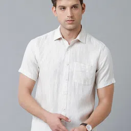 Linen Club Men Sustainable Casual Shirt-image-75