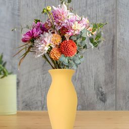 LASAKI Vatsal Yellow Durable Ceramic Vase-image-12