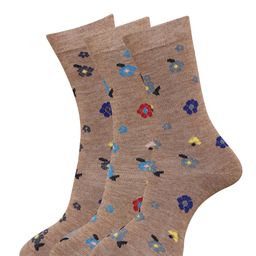Dollar Socks Women Pack Of 3 Assorted Woollen Calf-Length Socks-image-25