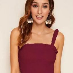 IQRAAR Woman Bobbin Elastic Crop Top-image-85