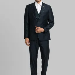 Raymond Men Single-Breasted Three-Piece Formal Suit-picture-7