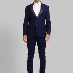 Park Avenue Men Super Slim-Fit Single-Breasted Two-Piece Suit-picture-32