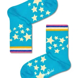 Happy Socks Kids Star Patterned Cotton Calf-Length Socks-15