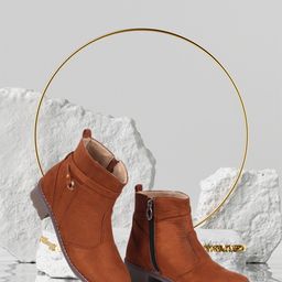 Bella Toes Women Tan TRP Heel Boot-17
