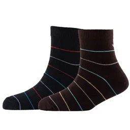 Cotstyle Men Pack Of 2 Striped Cotton Ankle Length Socks-image-9