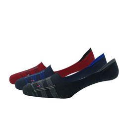 Louis Philippe Men Pack Of 3 Checked Shoe Liners-21