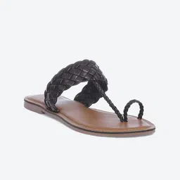 Biba Women Tan One Toe Flats-picture-19