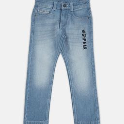 Pantaloons Junior Boys Tapered Fit Light Fade Jeans-picture-10