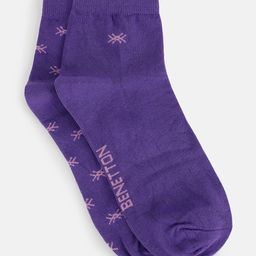 United Colors of Benetton Kids Pack Of 2 Printed Cotton Calf-Length Socks-54
