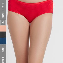 FashionRack Pack Of 4 Cotton Hipster Briefs 6048 _SRBNbl-image-37