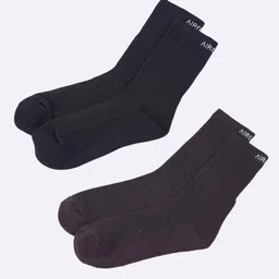 AIR GARB Pack Of 2 Cushioned Crew Calf-Length Socks-26