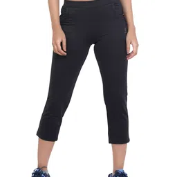 LAASA SPORTS Women Black Solid Capris-image-48