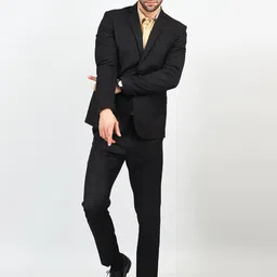 Wintage Single-Breasted Two-Piece Formal Suit-picture-25