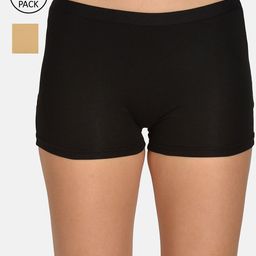 mod & shy Women Assorted Pack of 2 Seamless Anti-Microbial Boy Shorts - MU167165-51