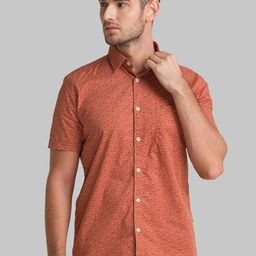 Parx Men Red Slim Fit Printed Casual Shirt-image-23